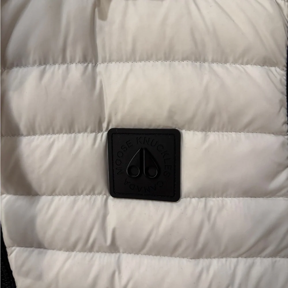 Moose Knuckles White Puffer Vest